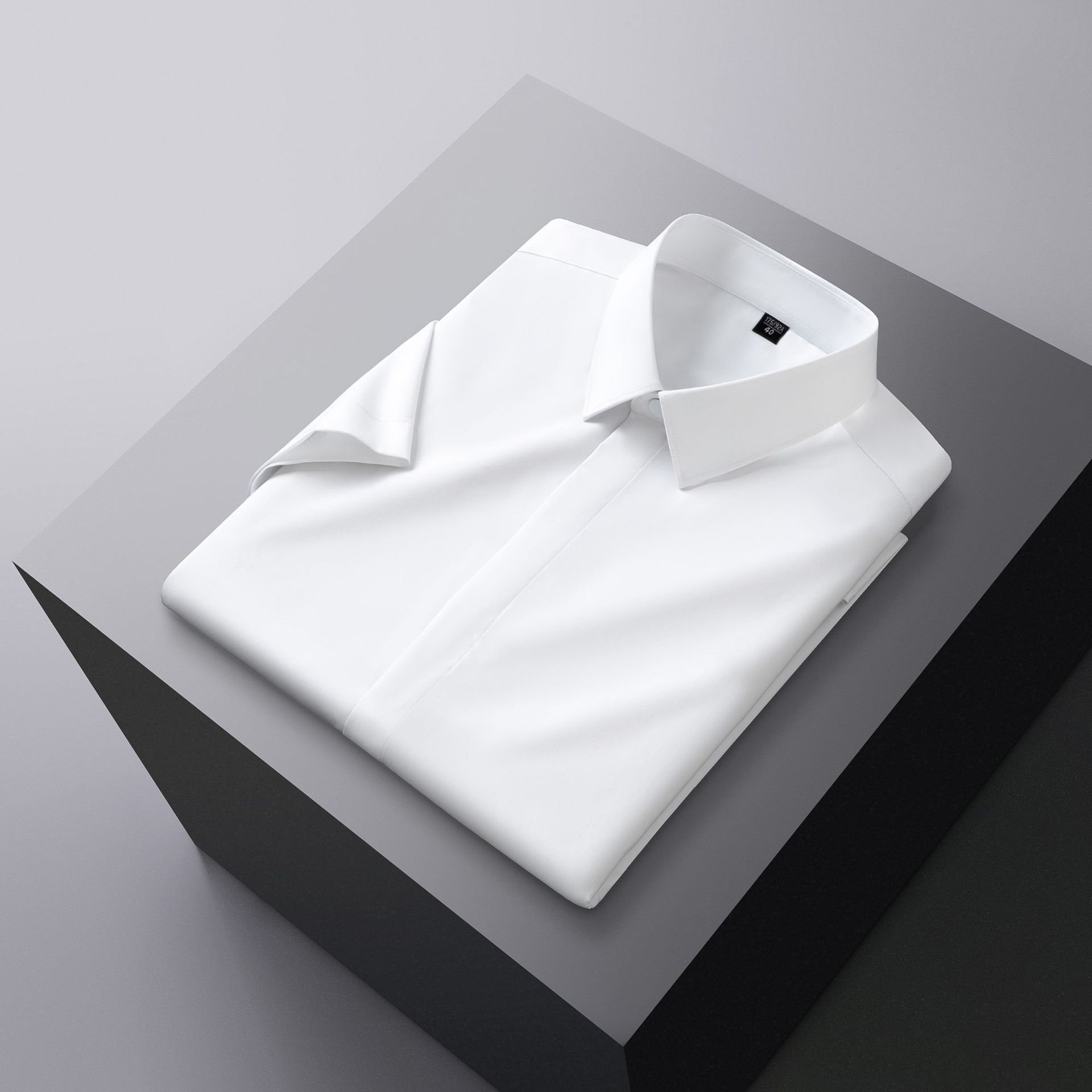 High quality custom mens bamboo fiber fabric men's dress shirts business white men's long-sleeved shirt