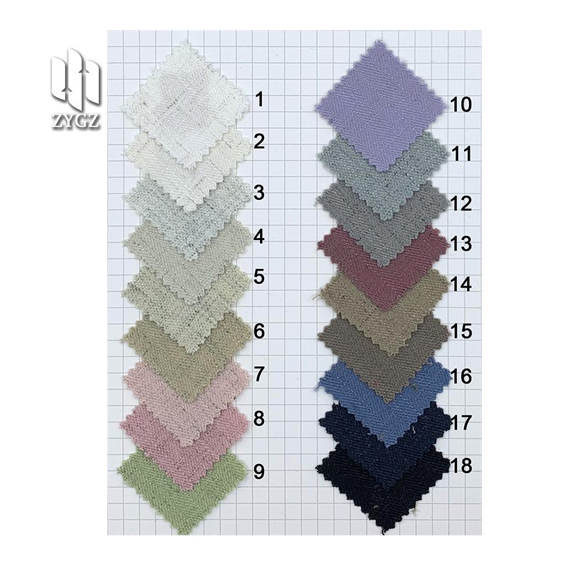 High Quality 90%Polyester 10%Linen Men's Suits Summer Uniforms Pants Handbag Anti-wrinkle Fabric Wholesale