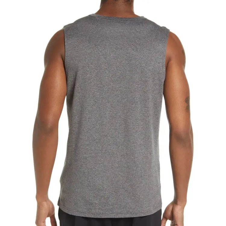 2024 Men's High Quality Sleeveless Tank Top Best Design Polyester Gym Fitness Clothing Wholesale Solid Color Plus Size Summer