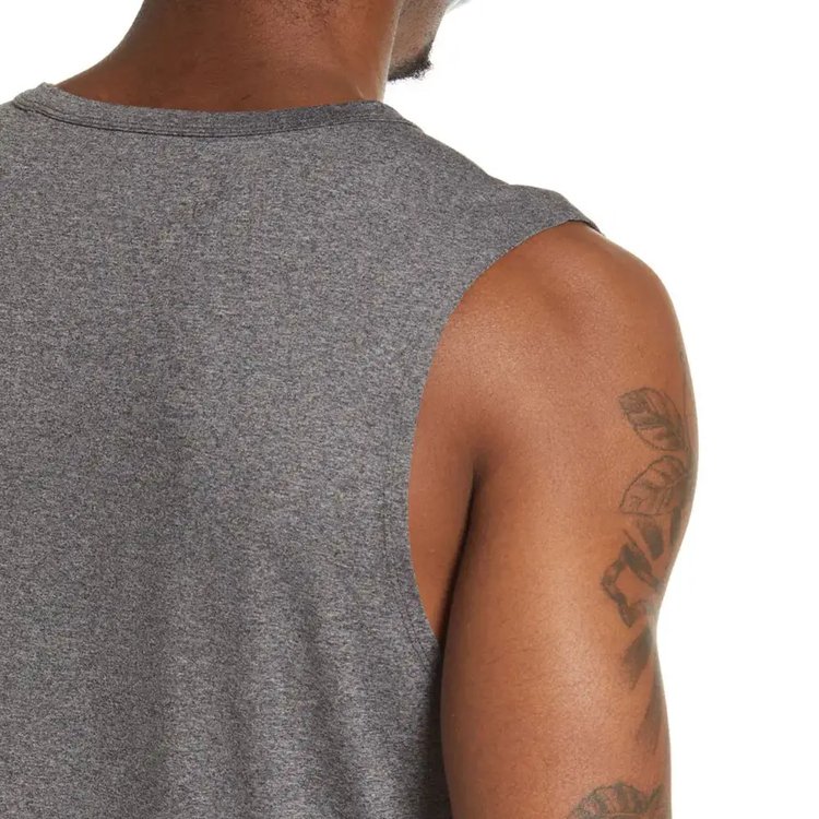 2024 Men's High Quality Sleeveless Tank Top Best Design Polyester Gym Fitness Clothing Wholesale Solid Color Plus Size Summer