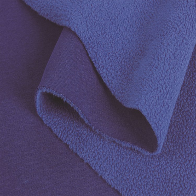 Custom color single side polar fleece 100% Polyester Polar Fleece Fabric for Outdoor Apparel