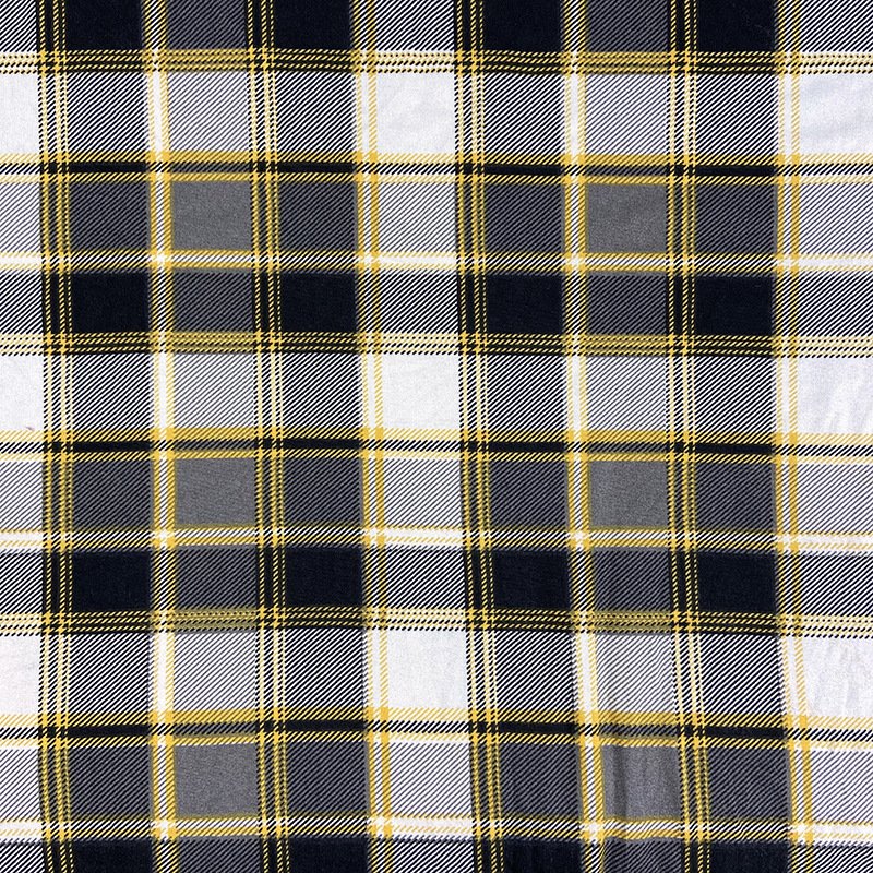 High quality custom plaid printed design fabric spandex 95% polyester 4 way stretch poly knitted fabric for school uniform