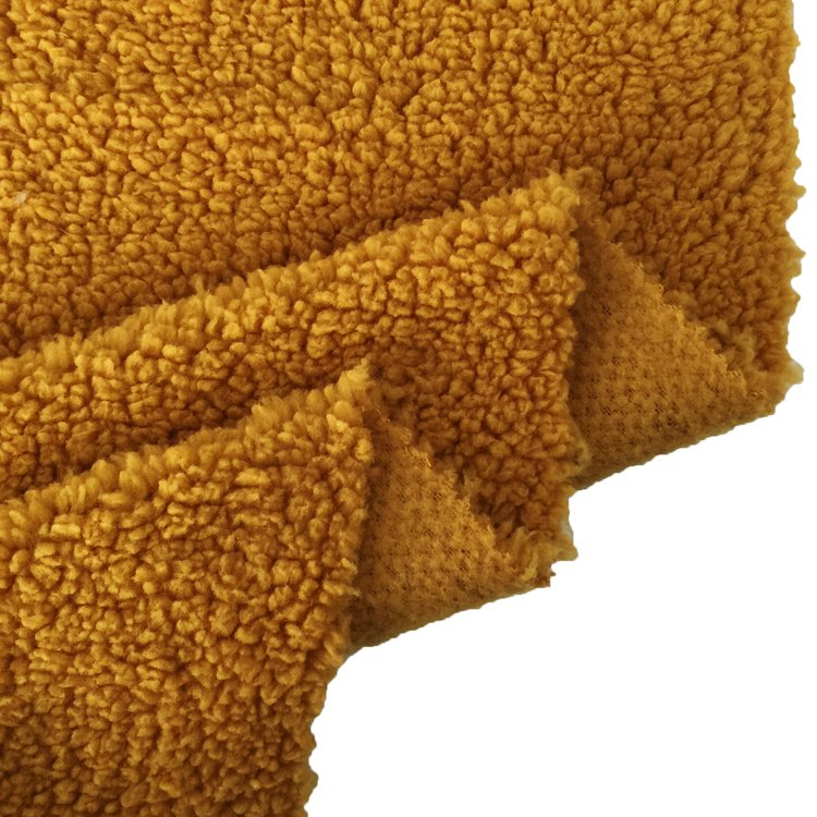 Hot sale Hot sell Polyester fabric custom super thick sherpa polar fleece fabric for Hoodie,Jacket