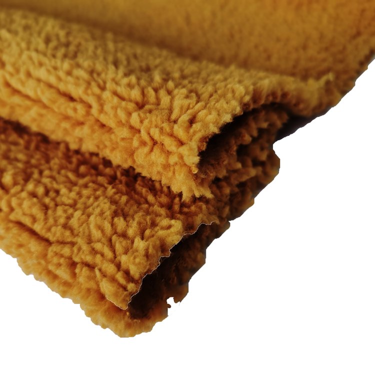 Hot sale Hot sell Polyester fabric custom super thick sherpa polar fleece fabric for Hoodie,Jacket