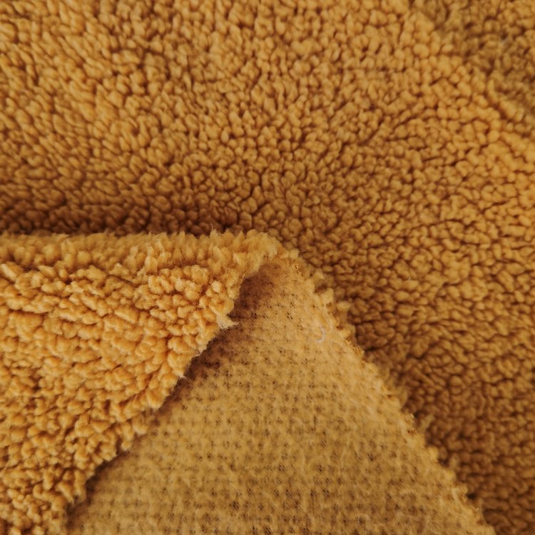 Hot sale Hot sell Polyester fabric custom super thick sherpa polar fleece fabric for Hoodie,Jacket