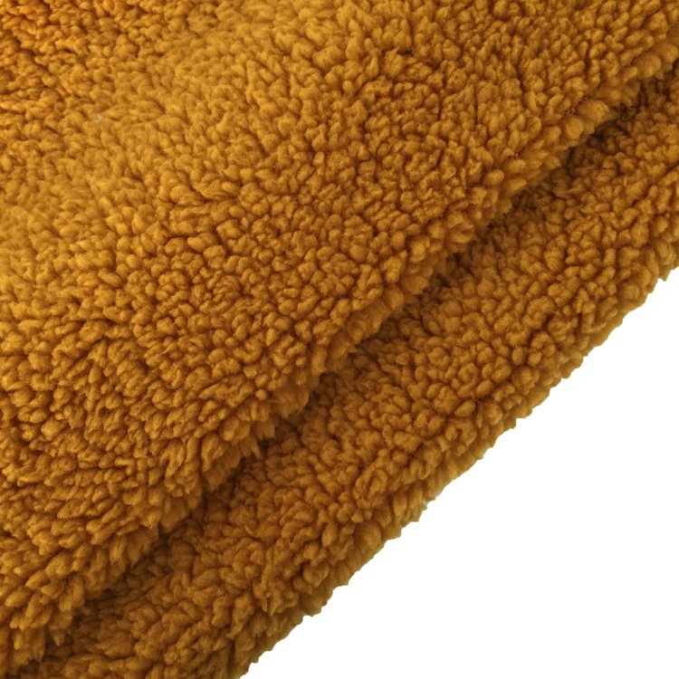 Hot sale Hot sell Polyester fabric custom super thick sherpa polar fleece fabric for Hoodie,Jacket