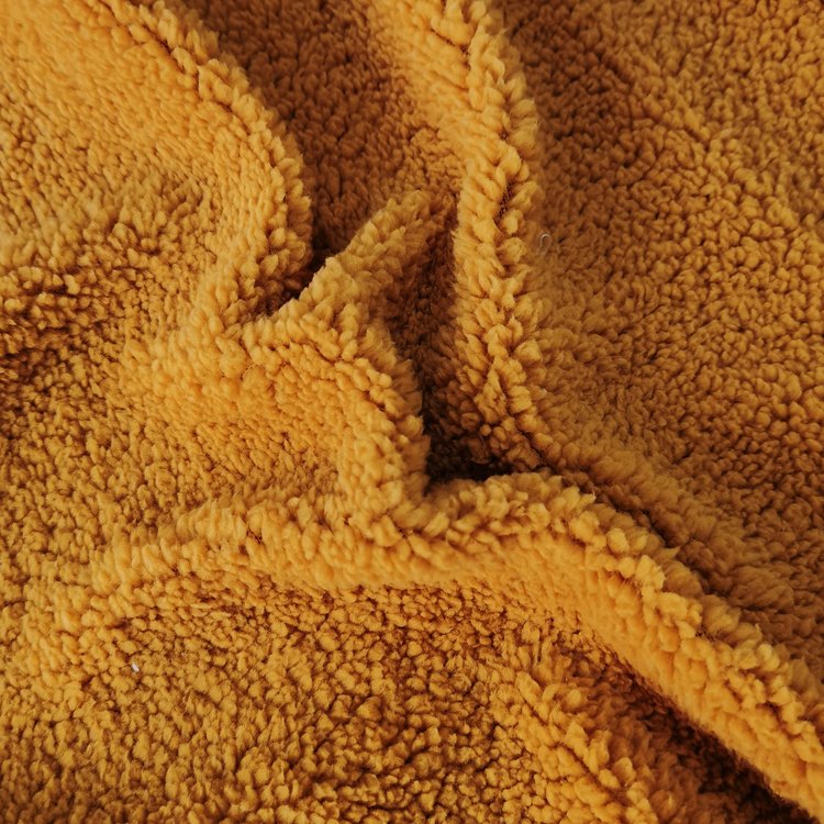 Hot sale Hot sell Polyester fabric custom super thick sherpa polar fleece fabric for Hoodie,Jacket