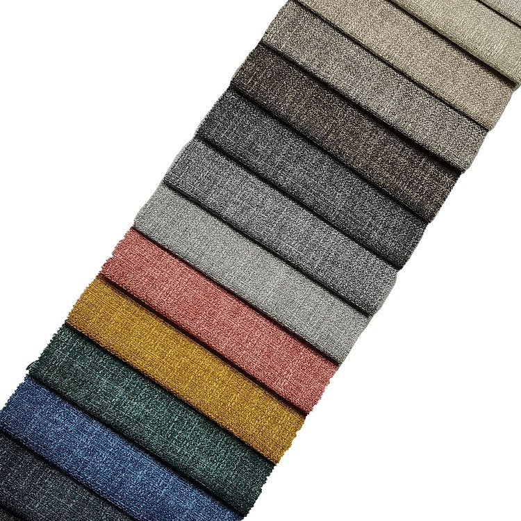 Home Deco Upholstery Polyester Linen Fabric Jacquard Linen Look Fabric Linen Sofa Fabrics