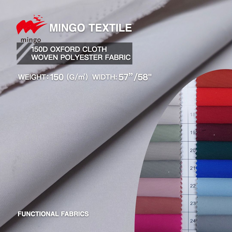 150D oxford cloth woven polyester fabric