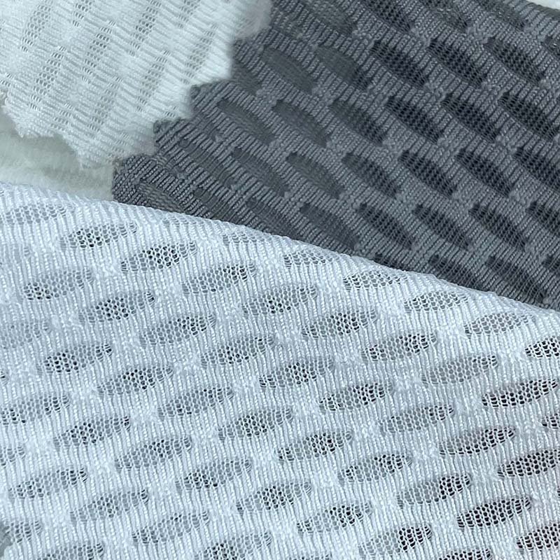 100D 90% polyester 10% spandex stretch mesh fabric breathable clothing lining sports shorts T-shirt mesh fabric