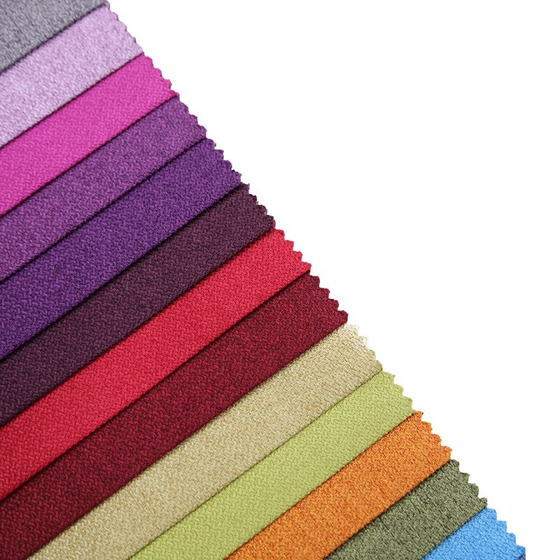 100% polyester linen look fabric for sofa upholstery by yard