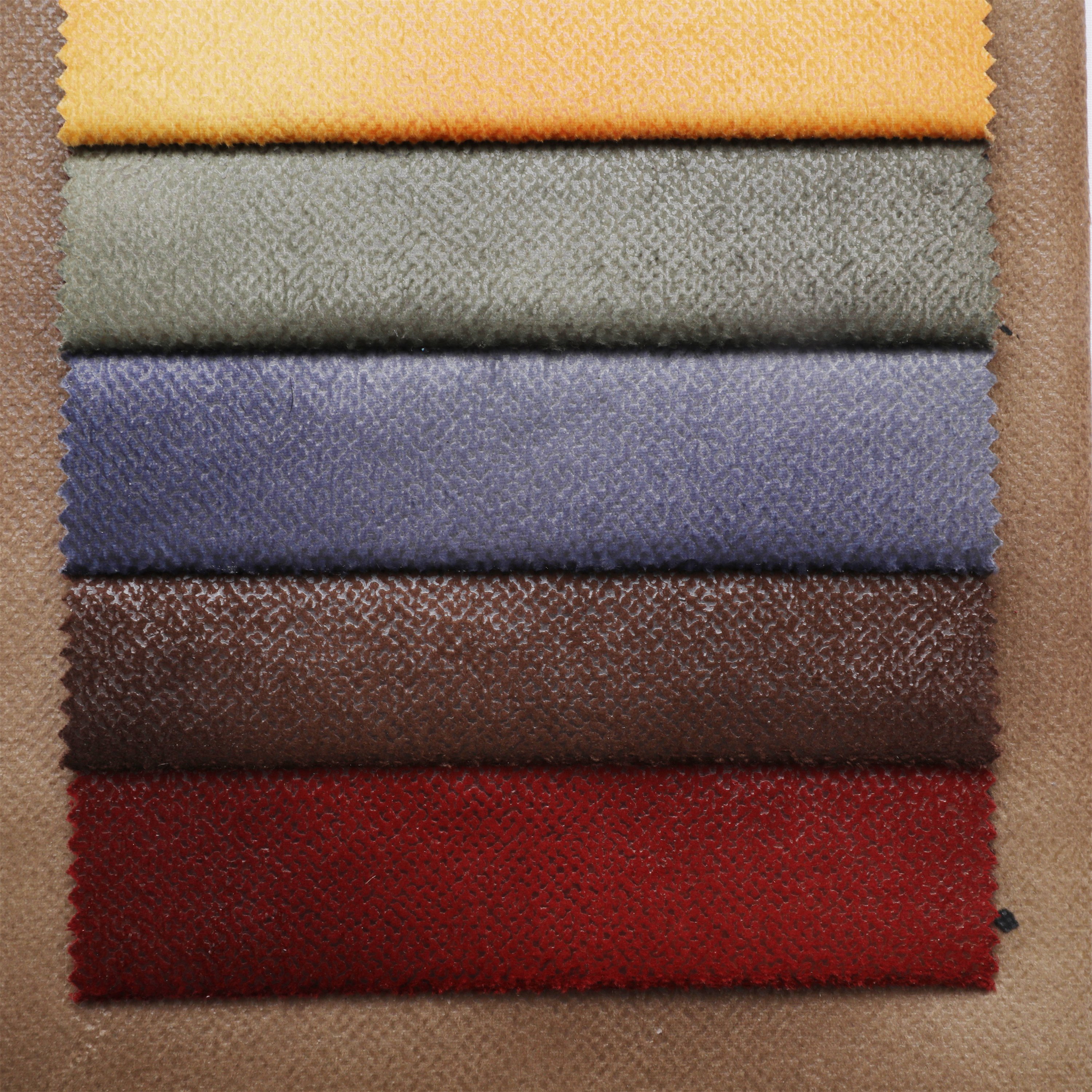 Hot sale upholstery polyester super soft velvet bronzed printed sofa cushion cover fabric furniture fabric
