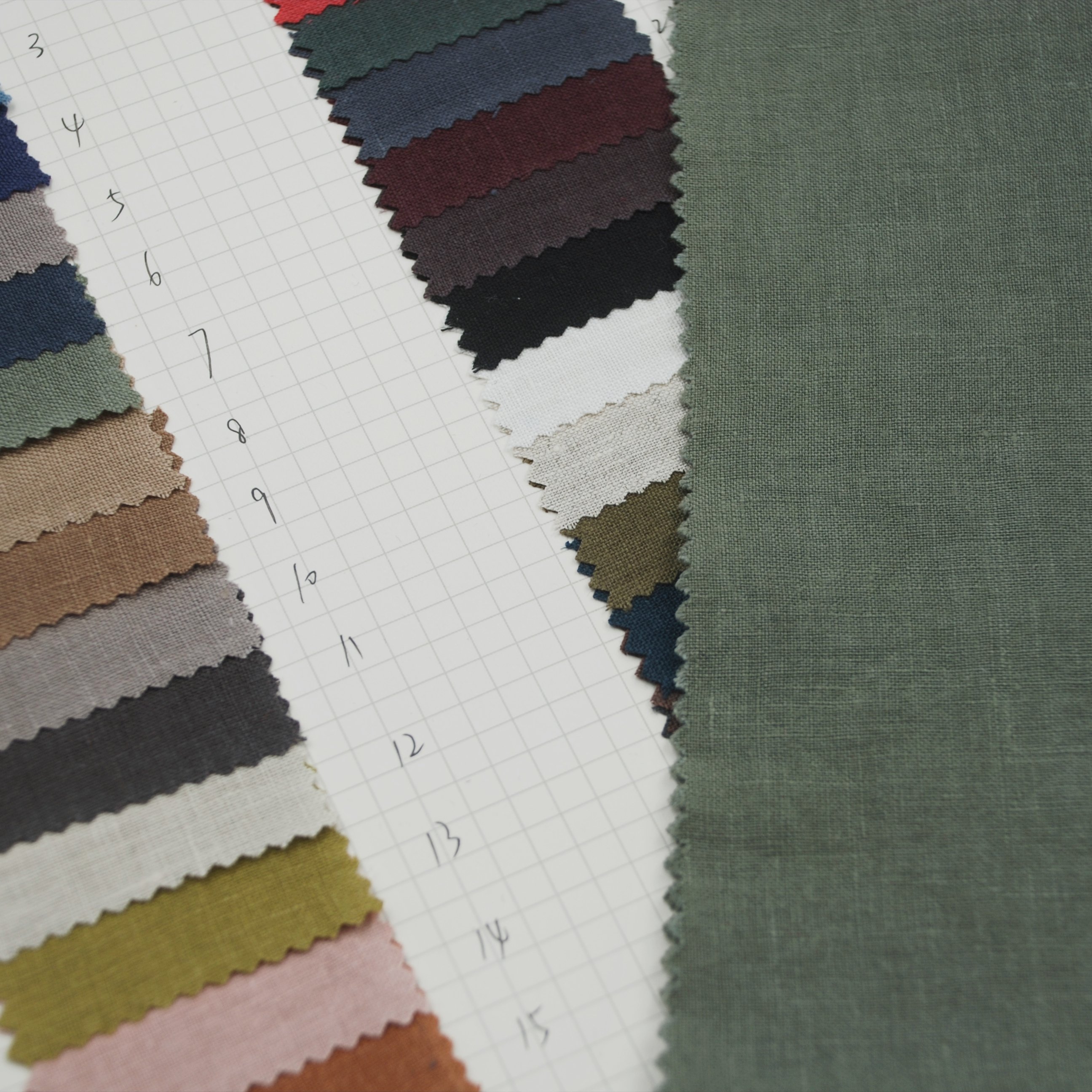 Wholesale stock high quality soft plain dyed 170gsm pure 100% stone washed organic linen fabric for shirt