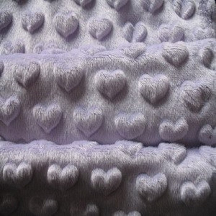 100 Polyester Tricot Plush Heated Blanket Soft Velour fabric Heart Embossed Minky Plush Ef Velboa for Sofa Blanket Baby Fabric