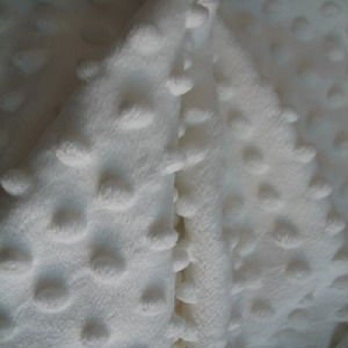 100 Polyester Tricot Plush Heated Blanket Soft Velour fabric Heart Embossed Minky Plush Ef Velboa for Sofa Blanket Baby Fabric