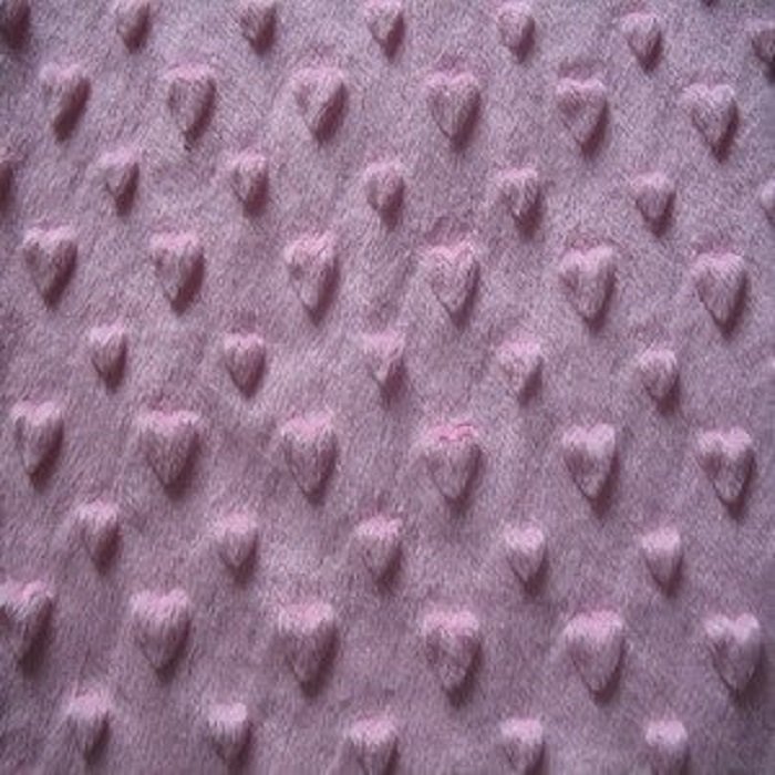 100 Polyester Tricot Plush Heated Blanket Soft Velour fabric Heart Embossed Minky Plush Ef Velboa for Sofa Blanket Baby Fabric
