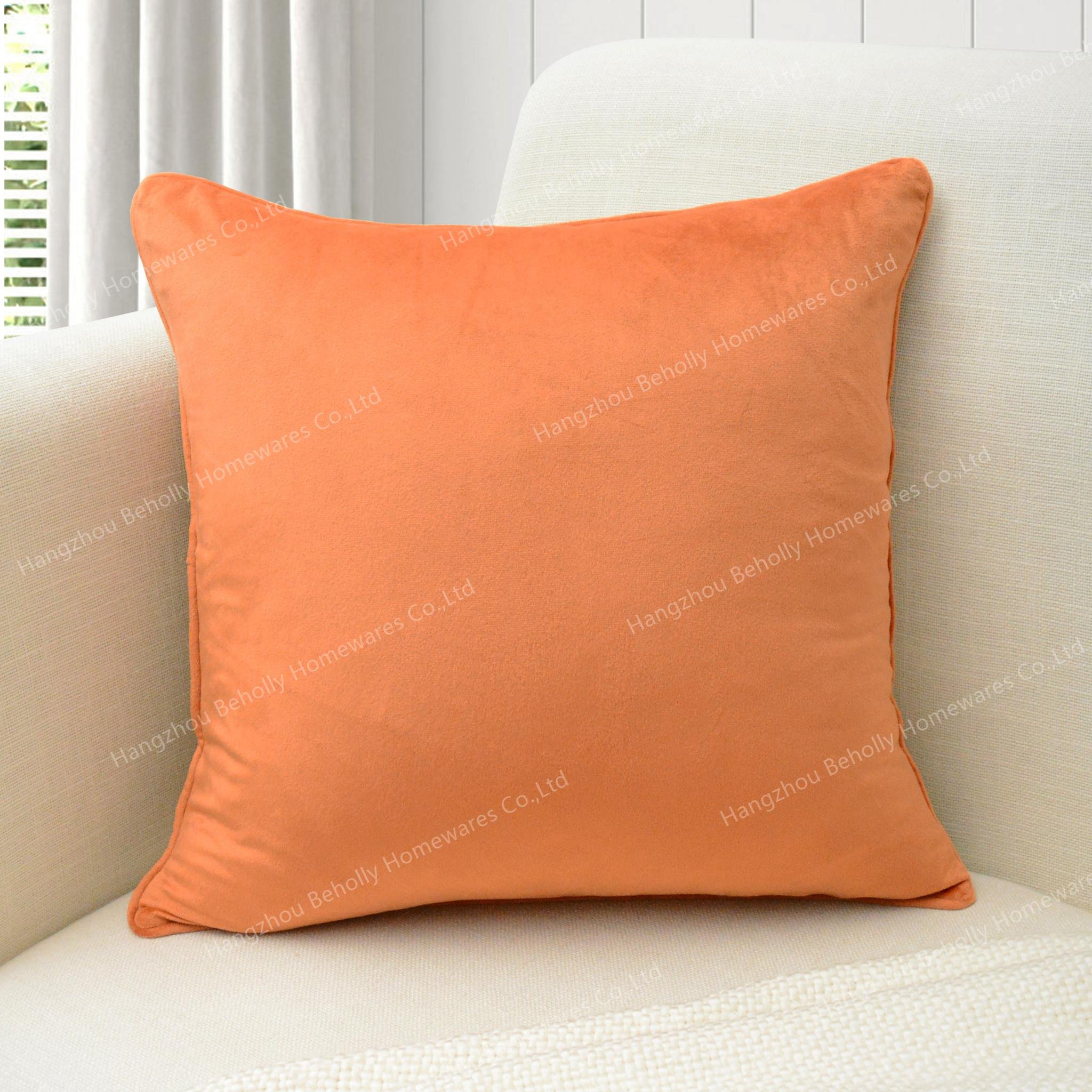 Plaid Fall Pumpkin Embroidered Throw Pillow Cover Home Thanksgiving Decorations Cushion Cover