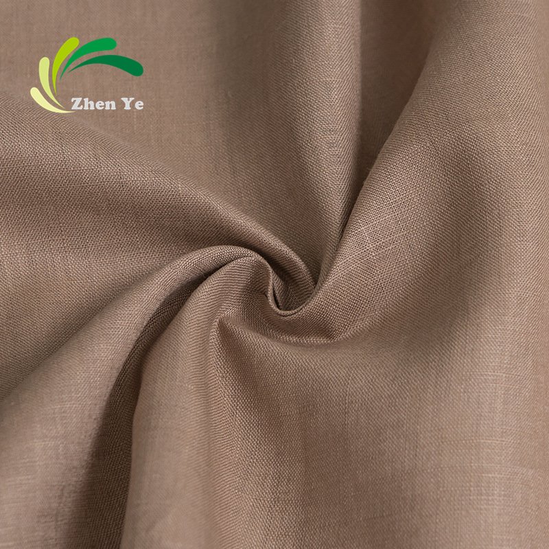 Factory wholesale high quality color 14S 100%linen plain fabric for shirt dress garment