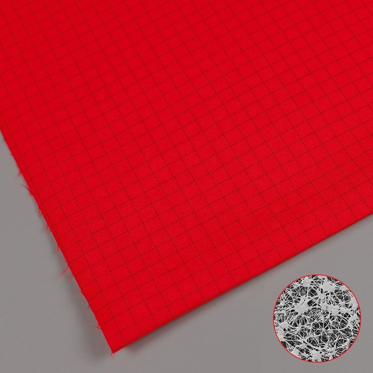Outdoor workwear fabric 90%polyester 10%carbon oil repellent antistatic waterproofing fabric, with eptfe membrane laminated wat