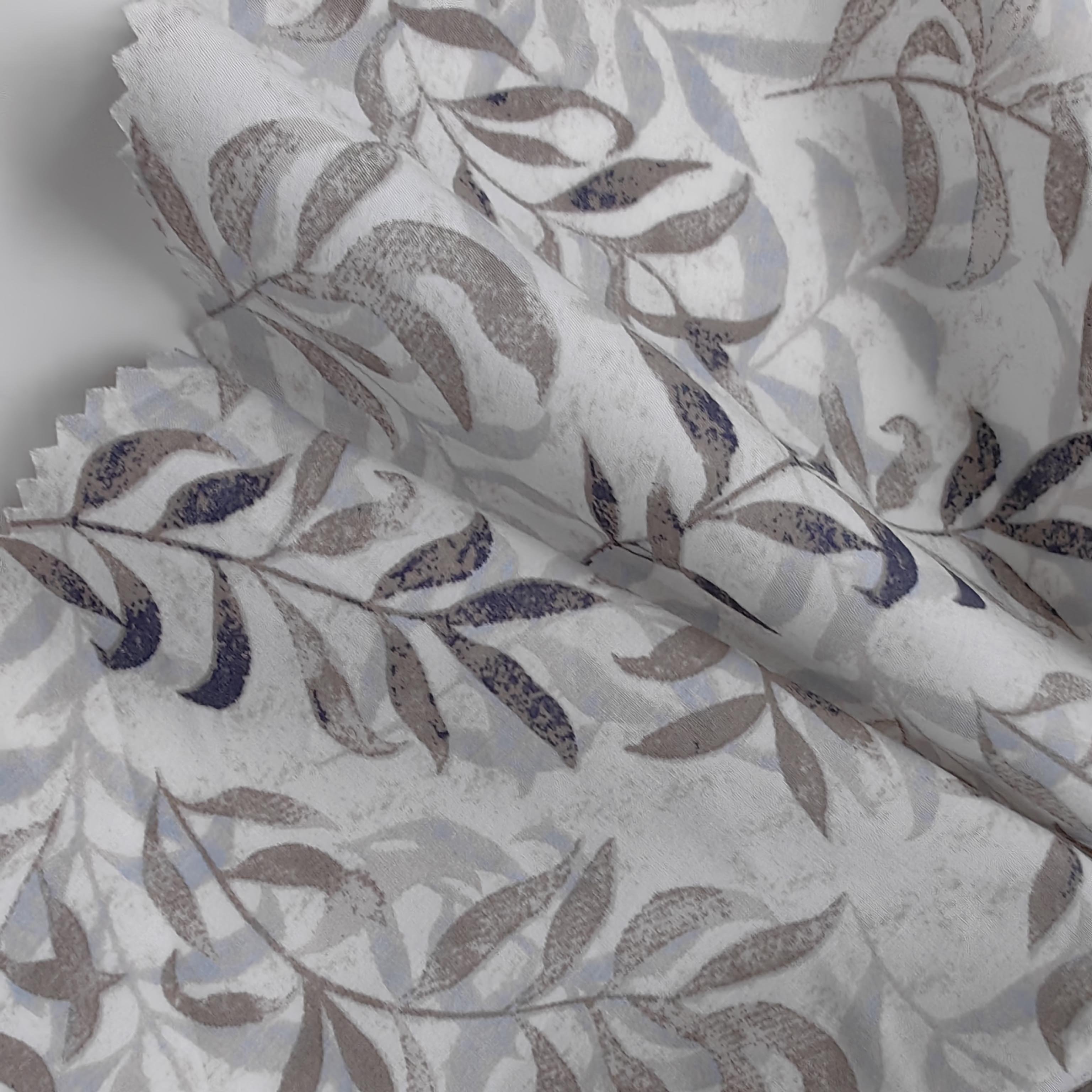 Factory Wholesale Custom designed garments leaf shape pattern 100%Cotton printed fabric for girls women's clothing dress shirt