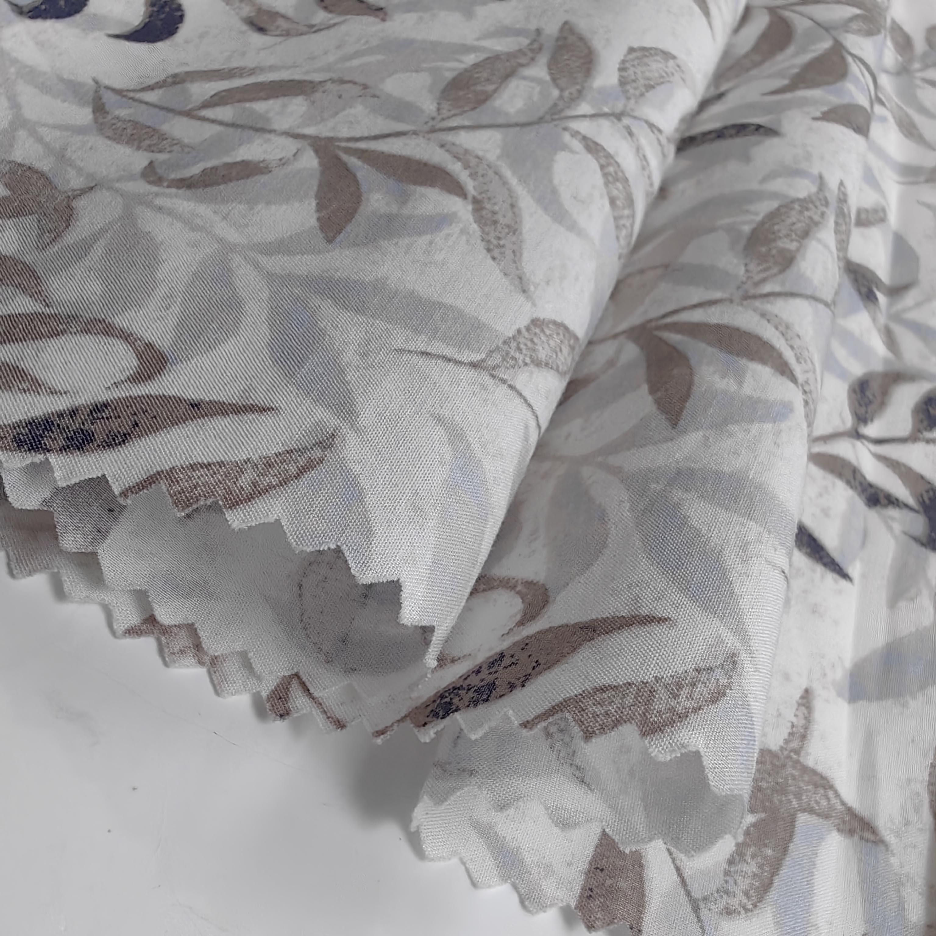Factory Wholesale Custom designed garments leaf shape pattern 100%Cotton printed fabric for girls women's clothing dress shirt