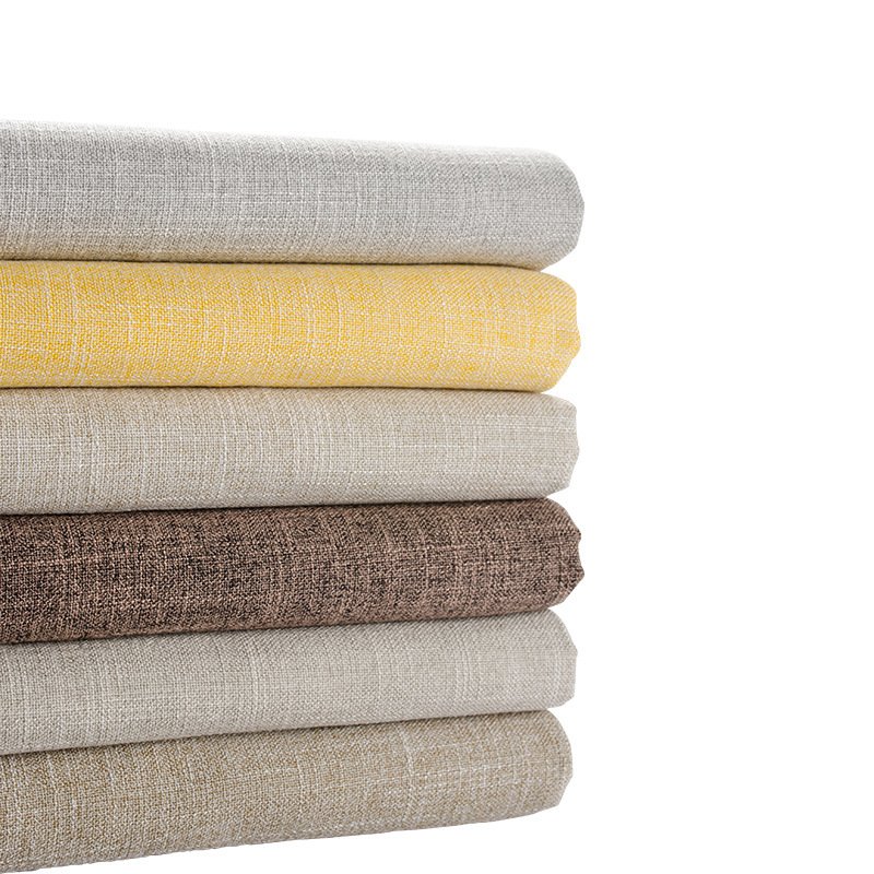 Factory Direct Selling Soft, 30/70 Linen Cotton Canvas Slub Effective European Flax Solid Plain Cotton Linen Blended Fabric/