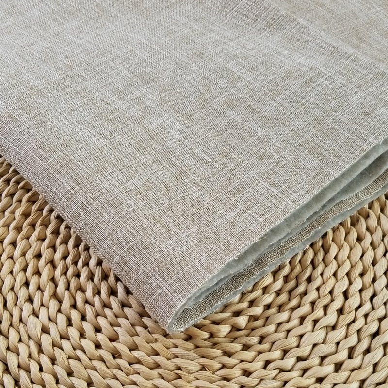 Factory Direct Selling Soft, 30/70 Linen Cotton Canvas Slub Effective European Flax Solid Plain Cotton Linen Blended Fabric/