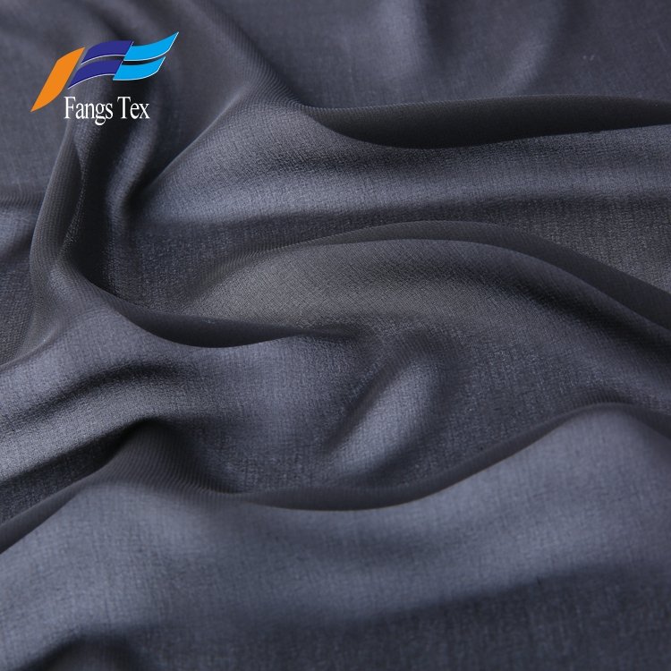 islamic muslim 100% polyester 1515 wool chiffon fabric with formal black in korea