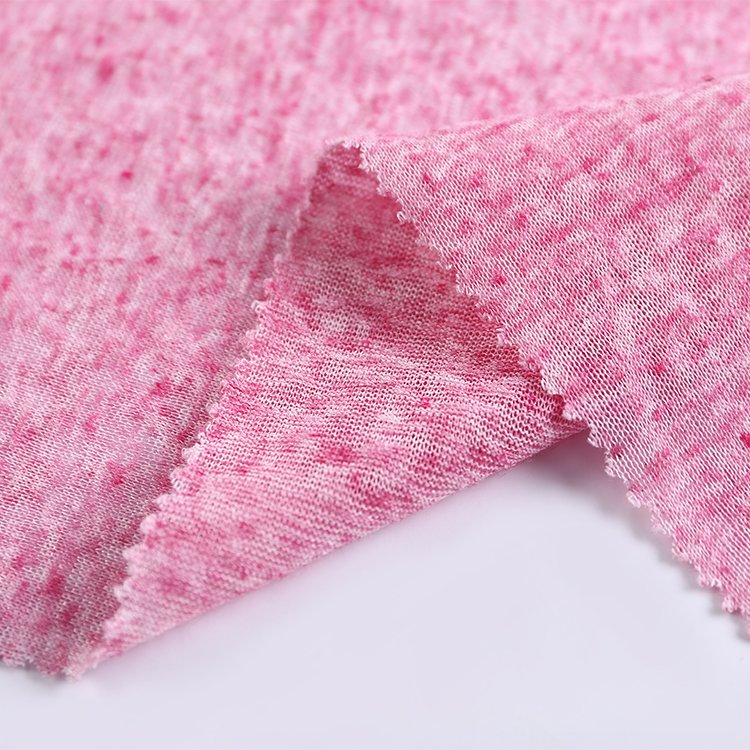 New product polyesterhacci knit linen fabric wholesale for dress