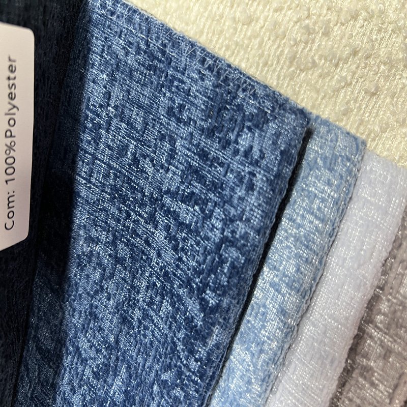2024 new design arrived woven dyed 100% polyester luxury furniture classic sofa fabric
