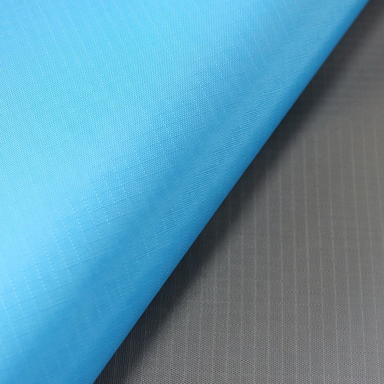 Oxford Ripstop Fabric PA Coated ripstop waterproof stock warp knitted 100% polyester fabric for bedding