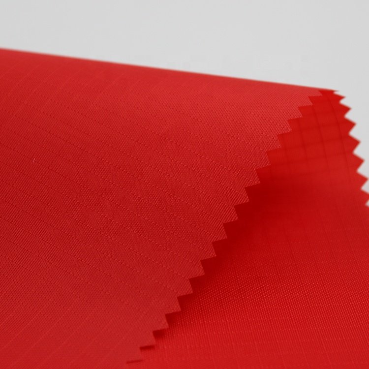 Oxford Ripstop Fabric PA Coated ripstop waterproof stock warp knitted 100% polyester fabric for bedding