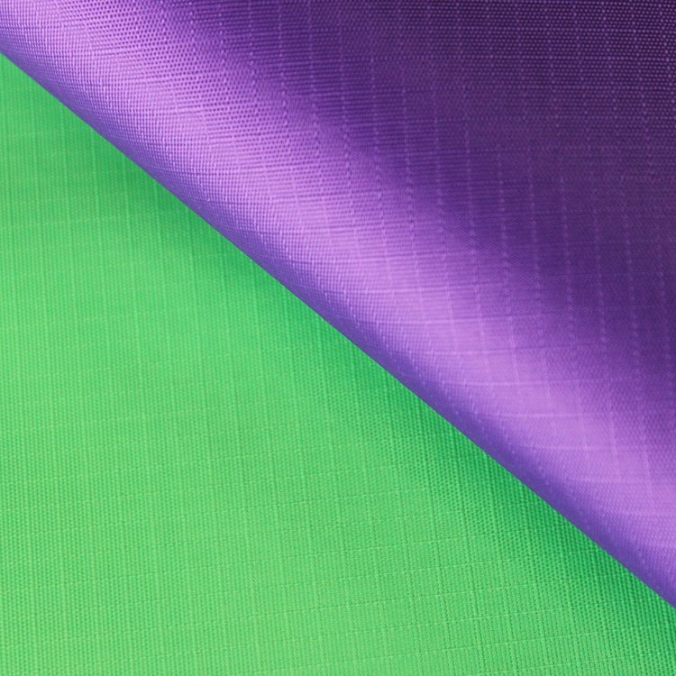 Oxford Ripstop Fabric PA Coated ripstop waterproof stock warp knitted 100% polyester fabric for bedding