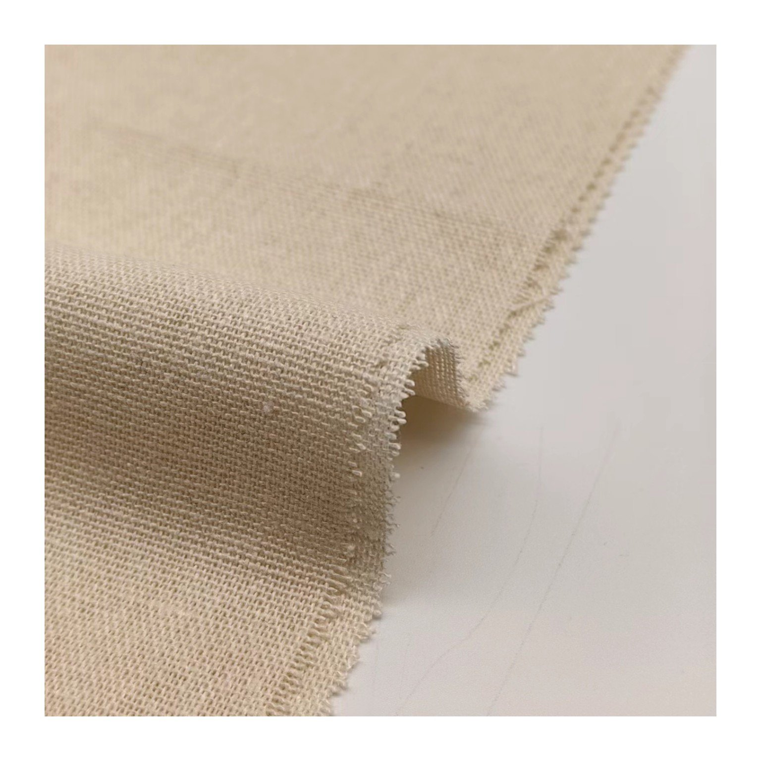 Eco-Friendly Linen Blend Fabrics Plain Woven Fabric 5%Cotton 75%Rayon 20% Linen Breathable Linen Blend Textiles for clothing