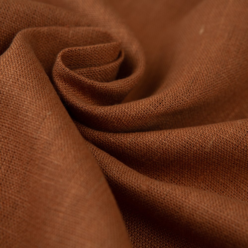 High Quality 260 GSM 100% Linen Woven Softened Dyed Fabric Roll for Wholesale Use Breathable Clothing Bedding Upholstery Dresses