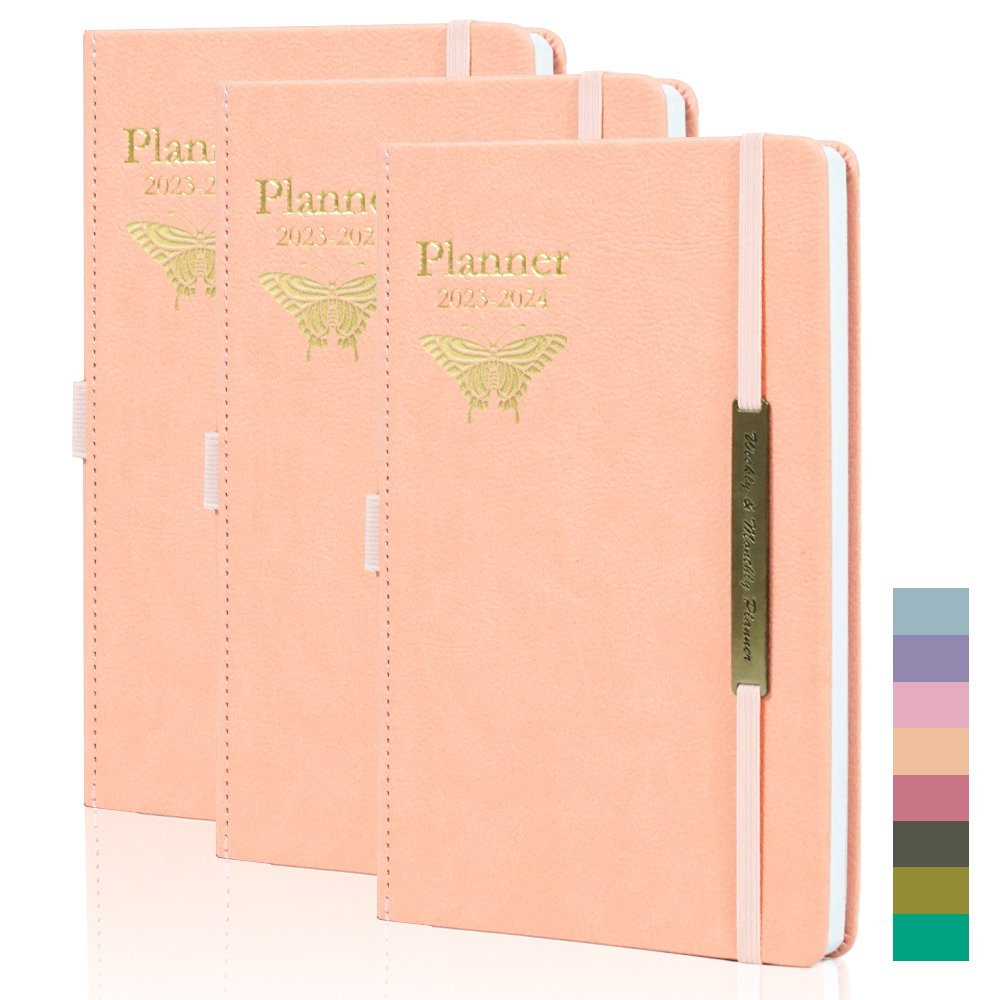 Business Agenda A5 Size Dairy Journal Planner Custom Printing 2023 Hardcover Notebook With Custom Logo