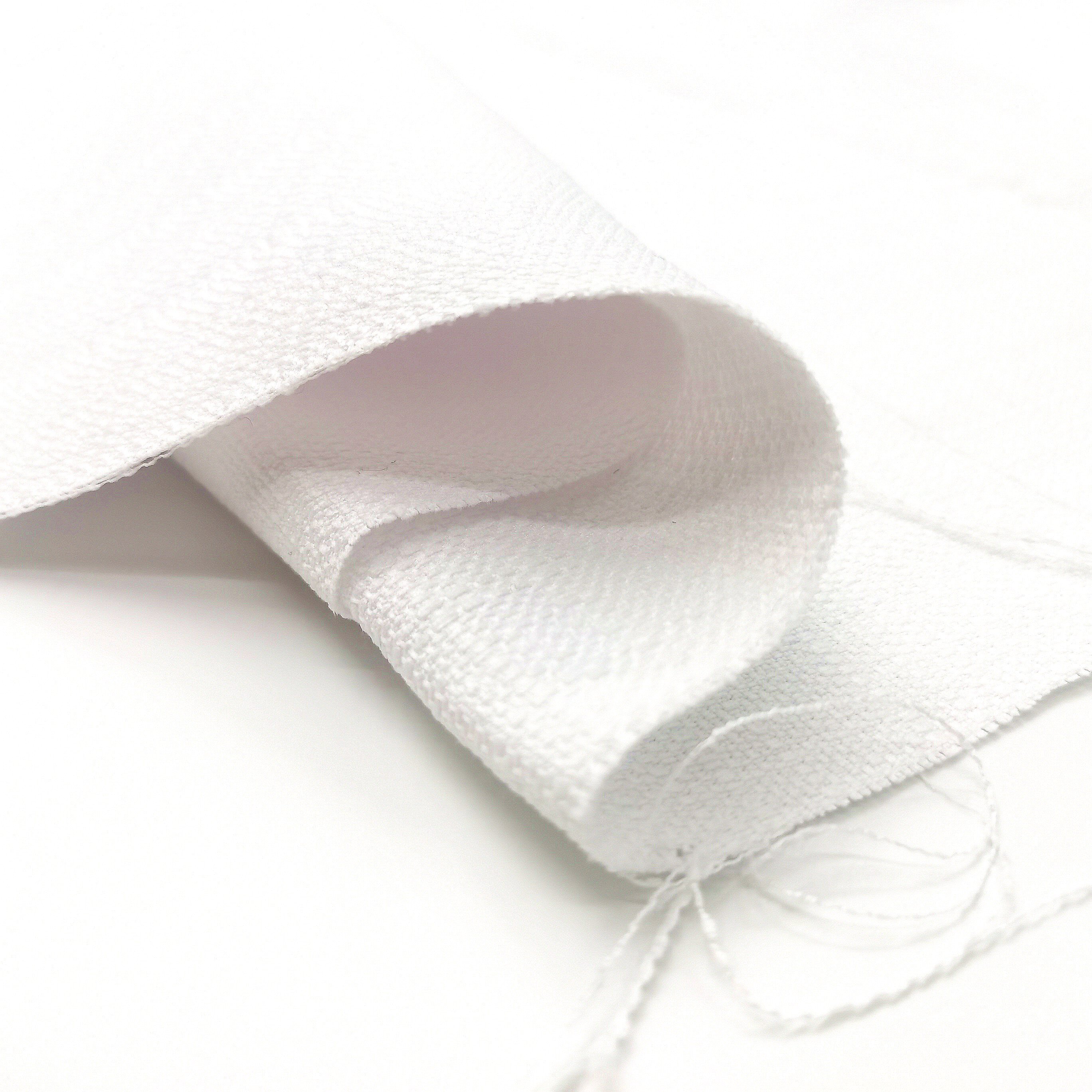 Wholesale 250gsm Polyester Faux Linen White Blank Fabric Upholstery Fabric for Sublimation Printing