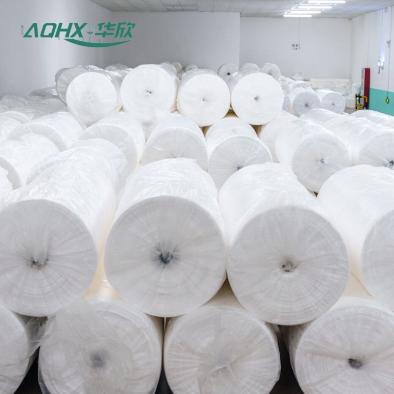 Customized organic cotton spunlace non-woven fabrics are used to make household and personal care products and hygiene products