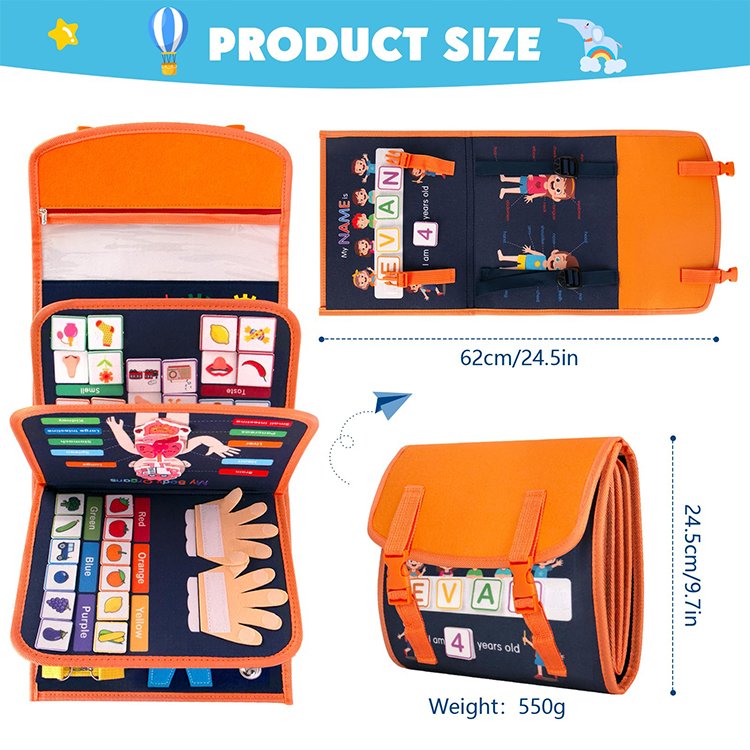 Customized Memory Loss Aid Fidget Quilt Activity Busy Sensory Fabric Dementia Blanket For Autism