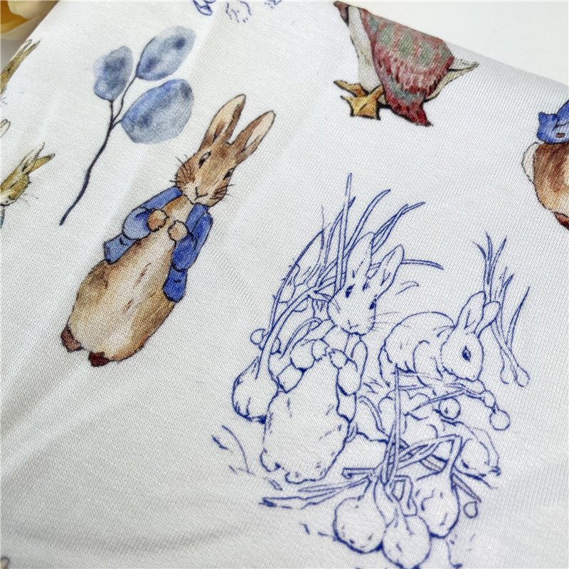 Free Sample Custom printed design Bamboo Cotton french Terry fabric for Hoodies 280gsm