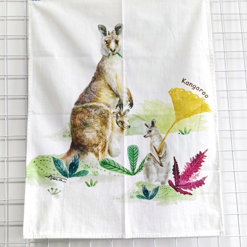 Bespoke digital printing personalised Christmas design linen dish towel, custom design tea towel no min MOQ