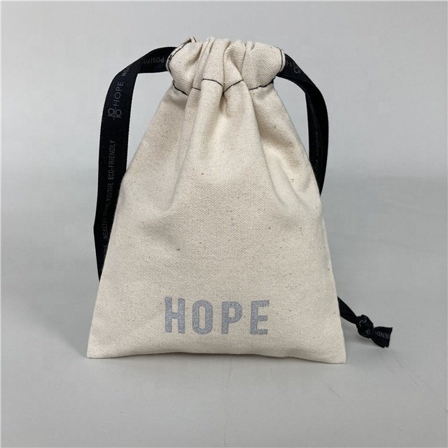 Small Pouch Cloth Bag Drawstring Custom White Cotton Gift Bag Drawstring Small Cotton Linen Drawstring Gift Bag