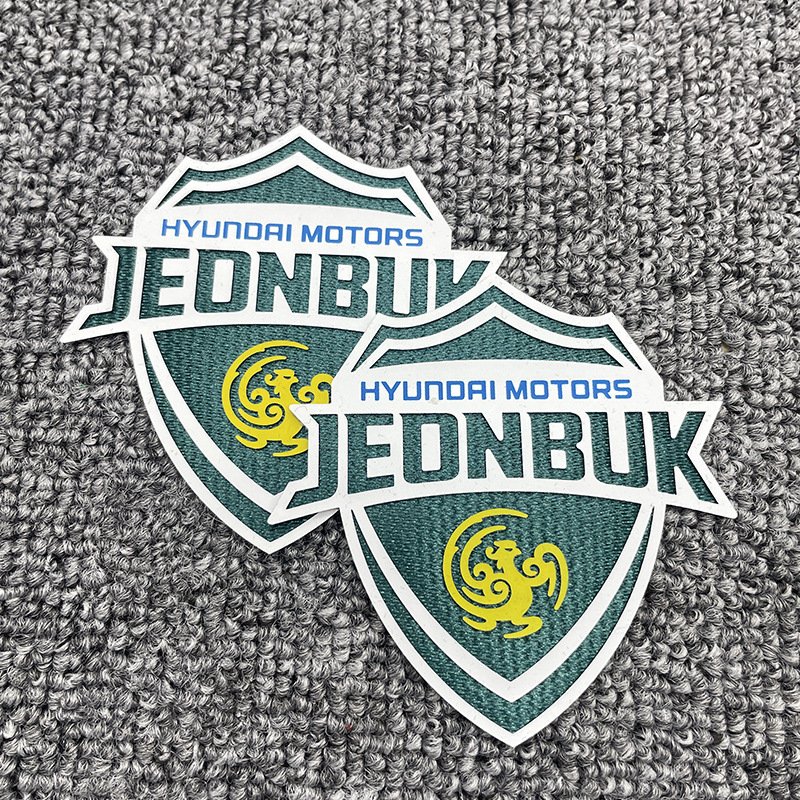 Adhesive Backing Art.TBT2103201B Green Color Tatami Construction Glacier Fabric for Flocking for badges of Sports Wear