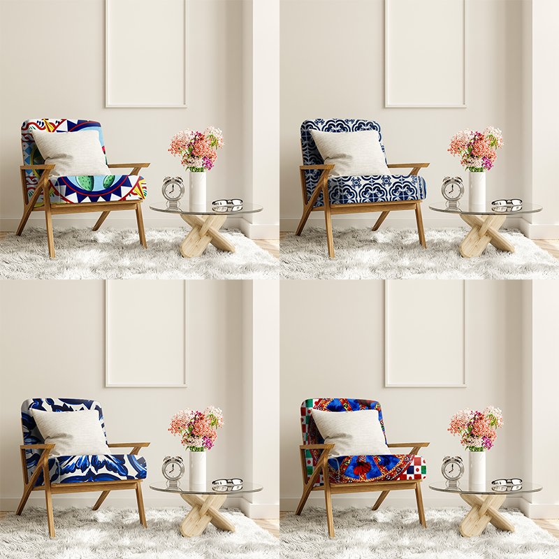 printed fabric polyester for sofa pillow cabinet printed textile 470gsm design ODM Africa Print Fabric 3D Digital