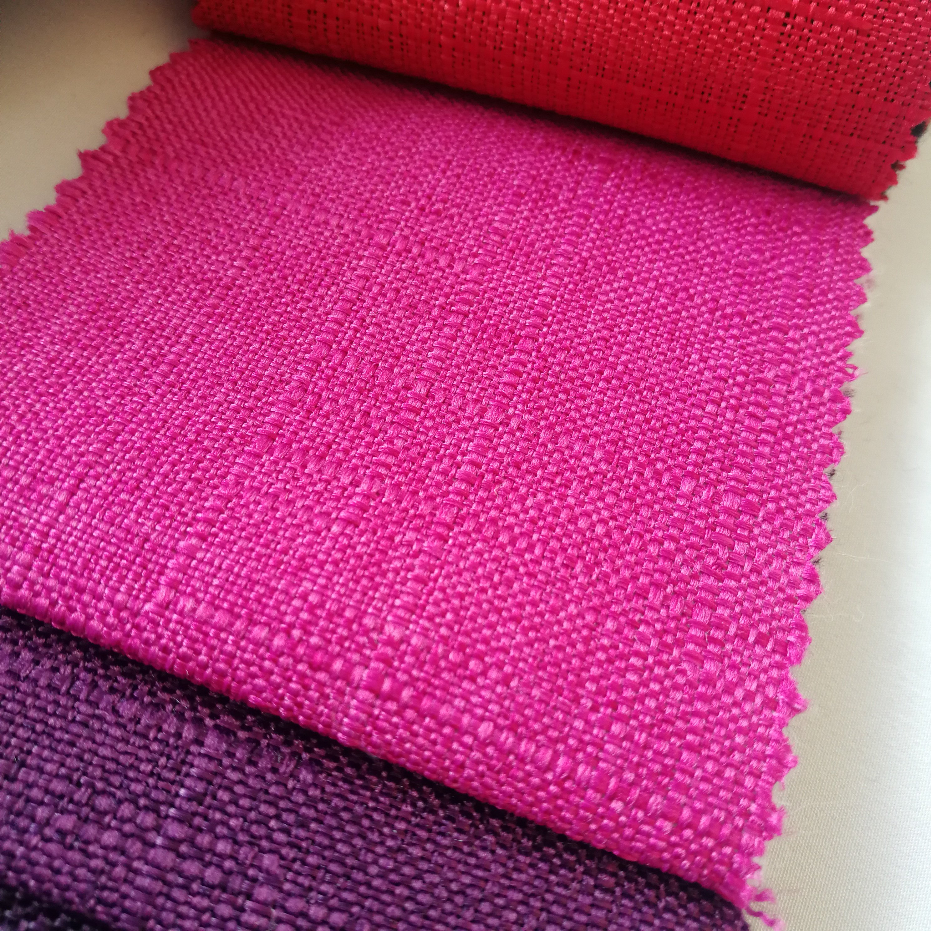 H01P home textile slub effect faux linen sofa cover fabric for furniture cushion
