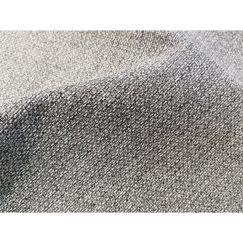 Holland Fabric Custom Printed Upholstery Plaid Imitated Linen Fabric For Sofa