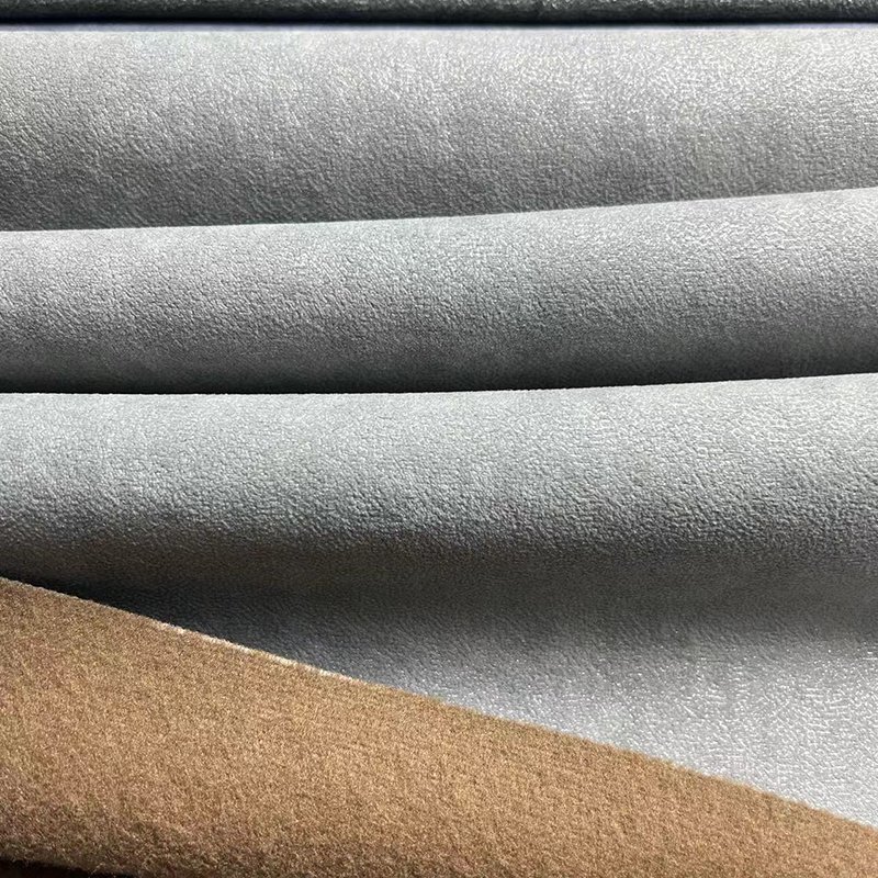 Shiny soft fabric grey interior upholstery 100% polyester printed sofa fabric