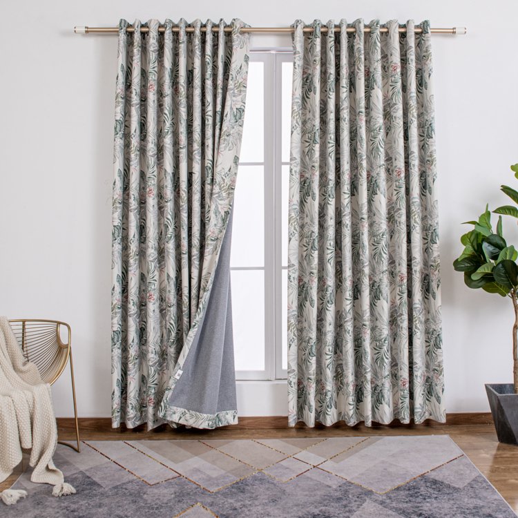 Good Quality Product Chinese Style Digital Printed Luxury Fabric Blackout Curtain For Living Room Ready Made Smart Curtain