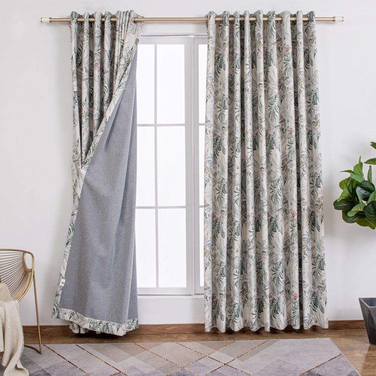 Good Quality Product Chinese Style Digital Printed Luxury Fabric Blackout Curtain For Living Room Ready Made Smart Curtain