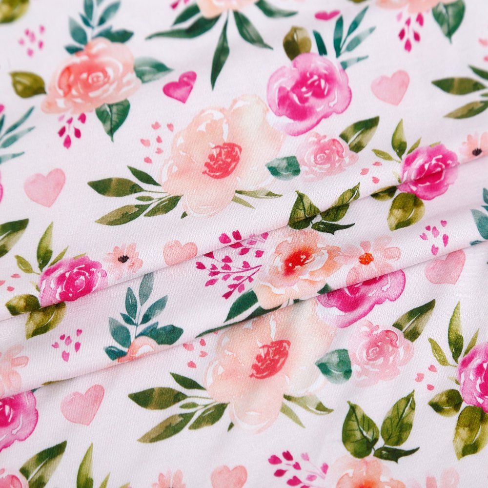 100%bamboo fiber Digital Print Knitted Bamboo Fabric bamboo spandex fabric For No MOQ